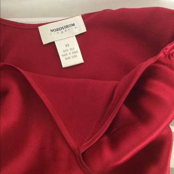 Nordstrom Intimates Long Red Velvet & Silk Robe. Lingerie & Ballerina Sleepers. - Picture 15 of 16